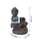 eCraftIndia Meditating Monk Buddha Smoke Backflow Cone Decorative Incense Holder