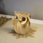 Modern Classy Lucky Owl Resin Art Figure Showpiece (Golden)