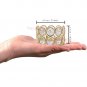 TIED RIBBONS Pack of 4 Crystal Tealight Candle Holder Centerpieces Votive Candle Holders
