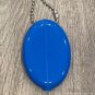RUBBER SQUEEZE OVAL COIN PURSE MENS WOMENS MONEY HOLDER WALLET