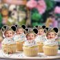 Minnie Safari Cupcake Toppers - Face cupcake topper -Custom Face- cupcake Topper- Birthday party