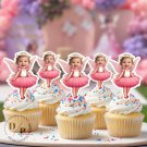 Fairies Cupcake Toppers - Face cupcake topper -Custom Face- cupcake Topper- Birthday party
