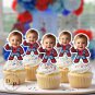 Spiderman Cupcake Toppers - Face cupcake topper -Custom Face- cupcake Topper- Birthday party