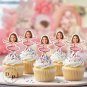 Ballet Cupcake Toppers - Face cupcake topper -Custom Face- cupcake Topper- Birthday party