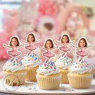 Ballet Cupcake Toppers - Face cupcake topper -Custom Face- cupcake Topper- Birthday party
