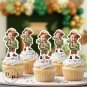 Safari Explorer Cupcake Toppers - Face cupcake topper -Custom Face- cupcake Topper- Birthday party