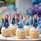 Frozen Cupcake Toppers - Face cupcake topper -Custom Face- cupcake Topper- Birthday party