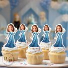 Frozen Cupcake Toppers - Face cupcake topper -Custom Face- cupcake Topper- Birthday party