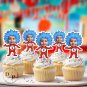 Dr seuss thing 1 and 2  Face cupcake topper -Custom Face- cupcake Topper- Birthday party