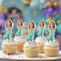 Princess Tiana Cupcake Toppers - Face cupcake topper -Custom Face- cupcake Topper- Birthday party