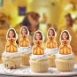 Princess Jasmine Cupcake Toppers - Face cupcake topper -Custom Face- cupcake Topper- Birthday party