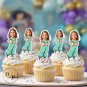 Cinderella Cupcake Toppers - Face cupcake topper -Custom Face- cupcake Topper- Birthday party