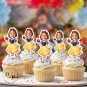 Cinderella Cupcake Toppers - Face cupcake topper -Custom Face- cupcake Topper- Birthday party