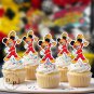 Mickey Mouse Roadster Racer Cupcake Toppers - Face cupcake topper -Custom Face- Birthday party