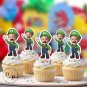 Super Mario bros face Cupcake Toppers - Face cupcake topper -Custom Face- Birthday party
