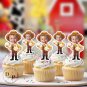 Farmer Boy  Cupcake Toppers - Face cupcake topper -Custom Face- cupcake Topper- Birthday party