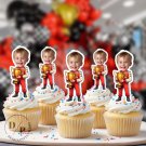 F1 Racer Cupcake Toppers - Face cupcake topper -Custom Face- cupcake Topper- Birthday party F1 Racer Cupcake Toppers - Face cupcake topper -Custom Face- cupcake Topper- Birthday party