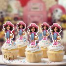 Farmer Girl Cupcake Toppers - Face cupcake topper -Custom Face- cupcake Topper- Birthday party Farmer Girl Cupcake Toppers - Face cupcake topper -Custom Face- cupcake Topper- Birthday party