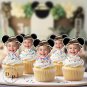 Mickey safari Cupcake Toppers - Face cupcake topper -Custom Face- cupcake Topper- Birthday party