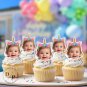 Unicorn Cupcake Toppers - Face cupcake topper -Custom Face- cupcake Topper- Birthday party