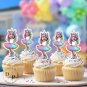 Unicorn Cupcake Toppers - Face cupcake topper -Custom Face- cupcake Topper- Birthday party