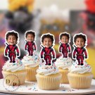 Deapol x Wolverine Cupcake Toppers - Face cupcake topper -Custom Face- Birthday party