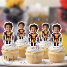 Deapol x Wolverine Cupcake Toppers - Face cupcake topper -Custom Face- Birthday party