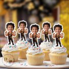 Wrestler Cupcake Toppers - Face cupcake topper -Custom Face- Birthday party