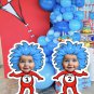 Cat in the Hat Thing 1 & Thing 2 Cutouts-Custom Face Digital Party Decoration-Printable Birthday