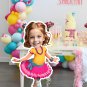 Fancy Nancy Cutout-Custom Face Digital Party Decoration-Printable File for Birthday Backdrop Props