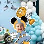 Mickey Race Car Driver Blue Suit Cutout-Custom Face Digital Party Decoration-Printable File