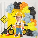 Builder Cutout-Custom Face Digital Party Decoration-Printable File for Birthday Backdrop Props