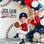 Atlanta Baseball Prop – Custom Face Cartoon Cutout – Digital Party Decor – Digital File