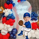 Chicago Baseball Cutout – Personalized Face Cartoon – Digital Party Decor – Digital File