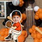 San Francisco Baseball Cutout –Personalized Cartoon Face Prop–Party Decoration– Digital File