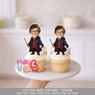Harry Potter Custom Face Cupcake Toppers – Photo Birthday Wizard Academy Digital File Harry Potter Custom Face Cupcake Toppers – Photo Birthday Wizard Academy Digital File