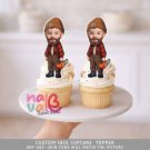 Lumberjack Buffalo Plaid Custom Face Toppers – Photo Rustic Forest Theme Digital File