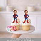 Spider Hero Custom Face Cupcake Toppers – Birthday Photo Spider Web Theme Digital File Spider Hero Custom Face Cupcake Toppers – Birthday Photo Spider Web Theme Digital File