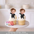 Boss Baby Suit Custom Face Cupcake Toppers – Tiny CEO Business Outfit Theme Digital File Boss Baby Suit Custom Face Cupcake Toppers – Tiny CEO Business Outfit Theme Digital File