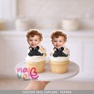 Baby Boss Executive Custom Face Cupcake Toppers – Suit and Tie Theme Party Digital File Baby Boss Executive Custom Face Cupcake Toppers – Suit and Tie Theme Party Digital File