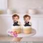 Baby Boss Executive Custom Face Cupcake Toppers – Suit and Tie Theme Party Digital File