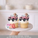 Safari Jeep Girl Custom Face Cupcake Toppers – Off-Road Jungle Vehicle Digital File Safari Jeep Girl Custom Face Cupcake Toppers – Off-Road Jungle Vehicle Digital File