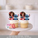 Lilo and Stitch Blue Alien Custom Face Cupcake Toppers – Aloha Beach Theme Digital File Lilo and Stitch Blue Alien Custom Face Cupcake Toppers – Aloha Beach Theme Digital File