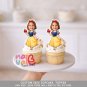 Snow White Apple Princess Custom Face Cupcake Toppers – Fairytale Theme Digital File