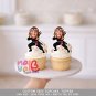 Ninja Girl Birthday Custom Face Cupcake Toppers – Martial Arts Theme Digital File