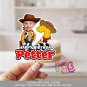 Woody Toy Story Cowboy Custom Face Cake Topper – Western Sheriff Theme Digital File