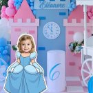 Cinderella Cutout-Custom Face Digital Party Decoration-Printable File for Birthday Backdrop Props
