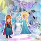Anna & Elsa Cutouts-Custom Face Digital Party Decoration-Printable File for Birthday Backdrop Anna & Elsa Cutouts-Custom Face Digital Party Decoration-Printable File for Birthday Backdrop