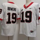 Bulldogs 19 Brock Bowers White College Men Jersey