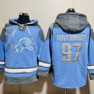 Lions 97 Aidan Hutchinson Blue Hoodie Sweatshirt